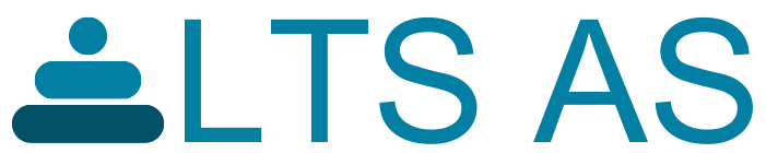LTS AS sitt logoforslag med tekst og hvit bakgrunn